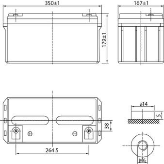 Аккумулятор DELTA HR 12-65