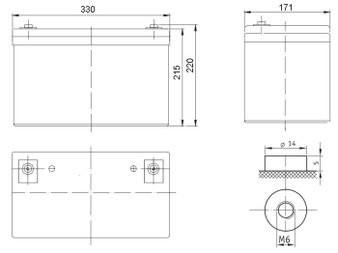 Аккумулятор DELTA HRL 12-100