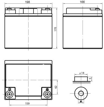 Аккумулятор DELTA DTM 1240 L