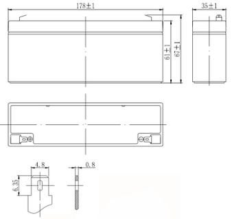 Аккумулятор DELTA DTM 12022