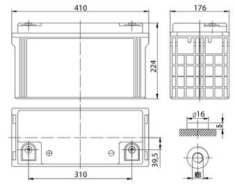 Аккумулятор DELTA DTM 12120 L